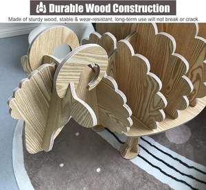 Revistero de madera marrón con forma de oveja para el hogar, sala de estar, biblioteca, taller <span class=keywords><strong>infantil</strong></span> para almacenamiento de exhibición de folletos - Product Image 3