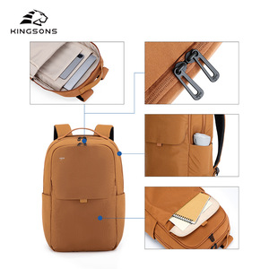 Kingsons Student <b>Backpack</b> 18 In <b>Large</b> <b>Capacity</b> Unisex Solid Color Everyday Use - Product Image 3