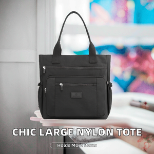 Bolso de Mano de Lona de Nailon para Mujer, Duradero, Portátil, Nuevo, Minimalista, de Gran Capacidad, con Patrón de Caramelos, Moderno, Multicapa, Casual, para Primavera - Product Image 2