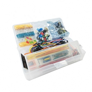 ชุดเริ่มต้นสำหรับทำโปรเจกต์ DIY สำหรับ Arduino UNO R3 ชุดอุปกรณ์อิเล็กทรอนิกส์ DIY ชุดอุปกรณ์อิเล็กทรอนิกส์พร้อมกล่อง บอร์ดทดลอง 830 จุดเชื่อมต่อ - Product Image 1