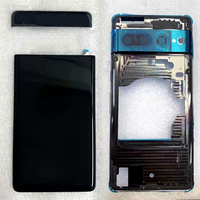 Carcasa de Repuesto para Google Pixel 7 Pro, Tapa Trasera de Batería, Marco de Reparación, Panel Inferior, Bisel, Diseño de Barra, Cristal