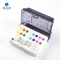 Kit d'instruments chirurgicaux jaunes pour implants dentaires, avec plateforme de réparation moulée, boîte à outils et base d'installation, en promotion