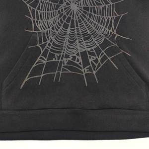 Sudadera con Capucha Personalizada con Estampado de Araña, Gruesa, Talla Grande, Estilo Urbano de Alta Calidad, Color del Logotipo Opcional - Product Image 2