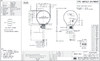 Modul LCD IPS Sirkular TMK 800x800 Layar 3,4 Inci Resolusi Tinggi Antarmuka MIPI DSI untuk Sistem Kontrol HMI yang Dapat Disesuaikan