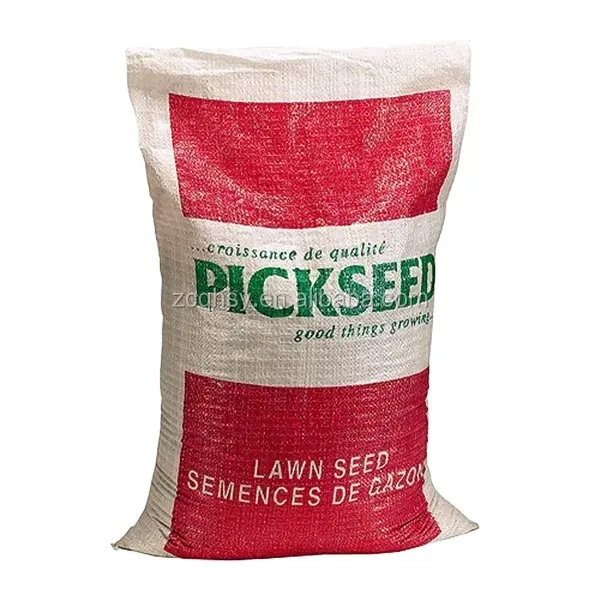 Custom pp woven packing sack for seed pp plastic bags for seed 25kg 50kg pp woven sacks for seed