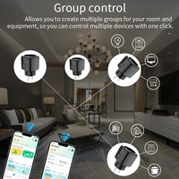 Enchufe Inteligente Tuya 16/20A con WiFi, Función de Temporizador y Monitor de Energía, Compatible con Smartlife, Google Home, Alexa y Alice
