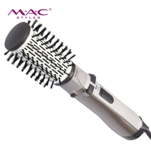 MAC 5 en 1 360 °   <span class=keywords><strong>Brosse</strong></span> à air chaud ionique en céramique à rotation automatique, chauffage rapide PTC <span class=keywords><strong>1000W</strong></span>, sèche-cheveux, boucleur, volumateur, peigne électrique pour cheveux - Product Image 2