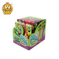 Vente en gros d'usine OEM Confiture fruitée en forme de double serpent Bonbons liquides acidulés