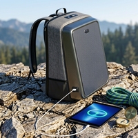 Sac à dos solaire léger et portable, sac à dos solaire pratique avec système de charge USB, design respirant des bretelles