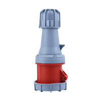 5Pin 63A CEE prise femelle industrielle étanche IP67 couvercle anti-poussière rouge