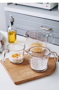 Tasses à mesurer en <span class=keywords><strong>verre</strong></span> jetables ergonomiques écologiques pour la cuisson - Product Image 6