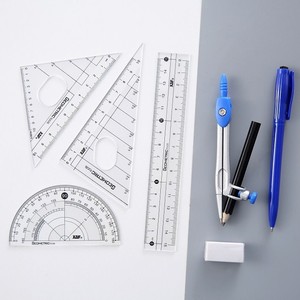 Hot Bán 8 Pcs Sinh Viên Văn Phòng Phẩm Trường Vẽ La Bàn Divider Hình Học Phong Cách Kim Loại Vẽ La Bàn Math Set - Product Image 4