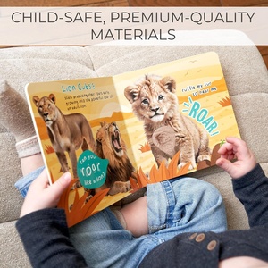 Livre sonore amusant Touch and Feel pour bébés et tout-petits Livre sensoriel interactif avec bruits d'animaux - Product Image 5