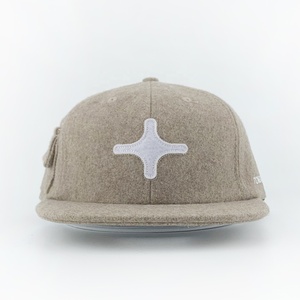 Dongguan Premium Hip Hop Designer berretto da Baseball a tesa piatta in lana cappello da Golf Snapback non strutturato nuovo stile con tasca a basso profilo - Product Image 3