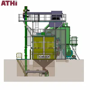 Nuevo equipo de granallado de acero Máquina Mesa giratoria Fácil de operar Material de construcción Industrias Core Incl. Motor PLC Caja de cambios