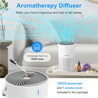 Nouveau Purificateur d'Air Portable 2025 avec Filtre HEPA H13, Générateur d'Ions Négatifs 20M et Diffuseur d'Arômes, Alimentation USB-C