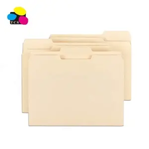 High Quality 1/3 Cut Office Stationery Letter/Legal Size Buff Manila Paper File Folder