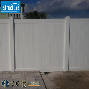 Chất lượng cao bên ngoài trắng tái chế Vinyl PVC sân riêng tư hàng rào - Product Image 6