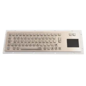Ruggedized ATM Machine Stainless steel Metal Keyboard with Trackball mouse