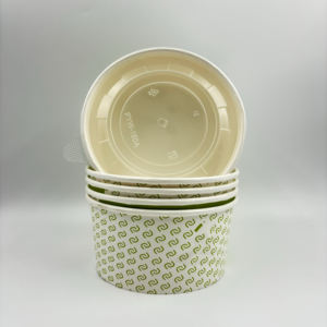 Tazón de Papel para Alimentos con Tapa y Logotipo Impreso Personalizado, Precio al por Mayor - Product Image 5