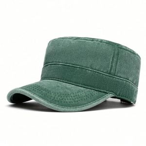 Wholesale Vintage Washed Faded Cotton Dad Hat Trucker <b>Flat</b> Top Sports <b>Cap</b> for <b>Men</b> Spring Autumn Sun Shade - Product Image 4