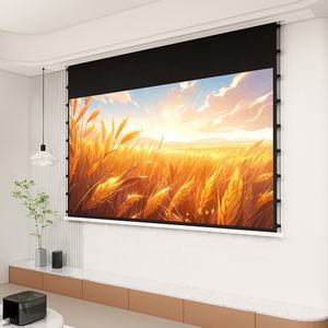 Pantalla de Cine Eléctrica Seeball de 100 Pulgadas 16:9, Pantalla de Techo Oculta Electrónica, Control RF, Tela de PVC Blanca, Montaje en Techo - Product Image 4