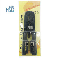 Solusi Pengujian Kabel Multi-Fungsi Jaringan 468ST Alat Crimp Crimper UTP/STP RJ45 Berbahan Plastik untuk Konektor RJ45 RJ12