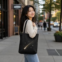 Sac de courses en toile de coton réutilisable, personnalisé, de haute qualité, écologique, sans BPA, avec poche intérieure et fermeture éclair