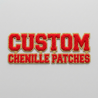 Patchs brodés thermocollants personnalisés de haute qualité OEM pour vêtements, lettres brodées, style universitaire vintage en chenille pour sweats à capuche