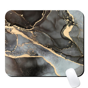 Tappetino per <span class=keywords><strong>Mouse</strong></span> stampato con Logo in marmo oro nero di piccole dimensioni tappetino da gioco in gomma antiscivolo per sublimazione in gomma - Product Image 1