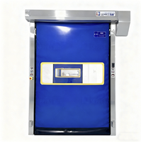 Porte rapide enroulable sur mesure à fermeture éclair, haute vitesse, coupe-vent, auto-réparatrice en PVC pour atelier, entrepôt, ferme, zone propre