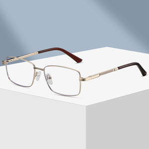 إطارات نظارات معدنية جديدة للرجال موديل 2025 77008، تصاميم كلاسيكية للأعمال، إطارات نظارات مضادة للضوء الأزرق - Product Image 2
