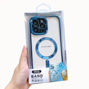 Từ không dây sạc điện thoại trường hợp đối với iPhone 14 Pro mạ điện điện thoại di động Trường hợp đối với Samsung Series với hộp đóng gói