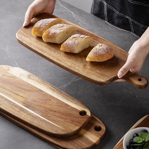 เขียงไม้อะคาเซียบอร์ดชีสไม้เนื้อแข็งสี่เหลี่ยมผืนผ้าสำหรับใช้ในครัว - Product Image 4