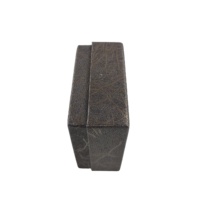Boîte à bijoux rectangulaire en carton rigide brun, emballage durable recyclable PPWR, logo personnalisé, doublure en éponge, boîte mate