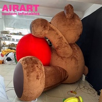 Ours en peluche géant pour adultes pour la décoration d'anniversaire de mariage avec logo personnalisable