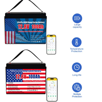 Stock UE/USA – Batterie LiFePO4 12V 100Ah 600Ah, Pack de batteries lithium-ion 12V 24V 52V 200Ah 300Ah pour stockage d'énergie domestique portable