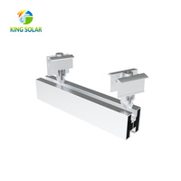 Accessoires de montage solaire KINGSOLAR, colliers de fixation intermédiaires anodisés 10μm pour panneaux photovoltaïques, fournisseur CE ISO OEM