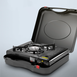Estufa de Gas portátil de un solo quemador para acampar al aire libre, jardín, barbacoa, mesa, cocina, Mini Parrilla de <span class=keywords><strong>butano</strong></span>, estuche de transporte, función plegable - Product Image 1
