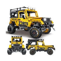 1:12 camión modelo MOC técnica todoterreno coche Jip bloques de construcción educativos regalo de cumpleaños para niños
