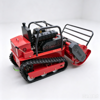 Mesin Pemotong Rumput Robotik Kelas Industri Mesin Diesel 4-Tak Beroda Rantai Kontrol Jarak Jauh Penawaran Khusus Pisau Pemotong 2-Tak
