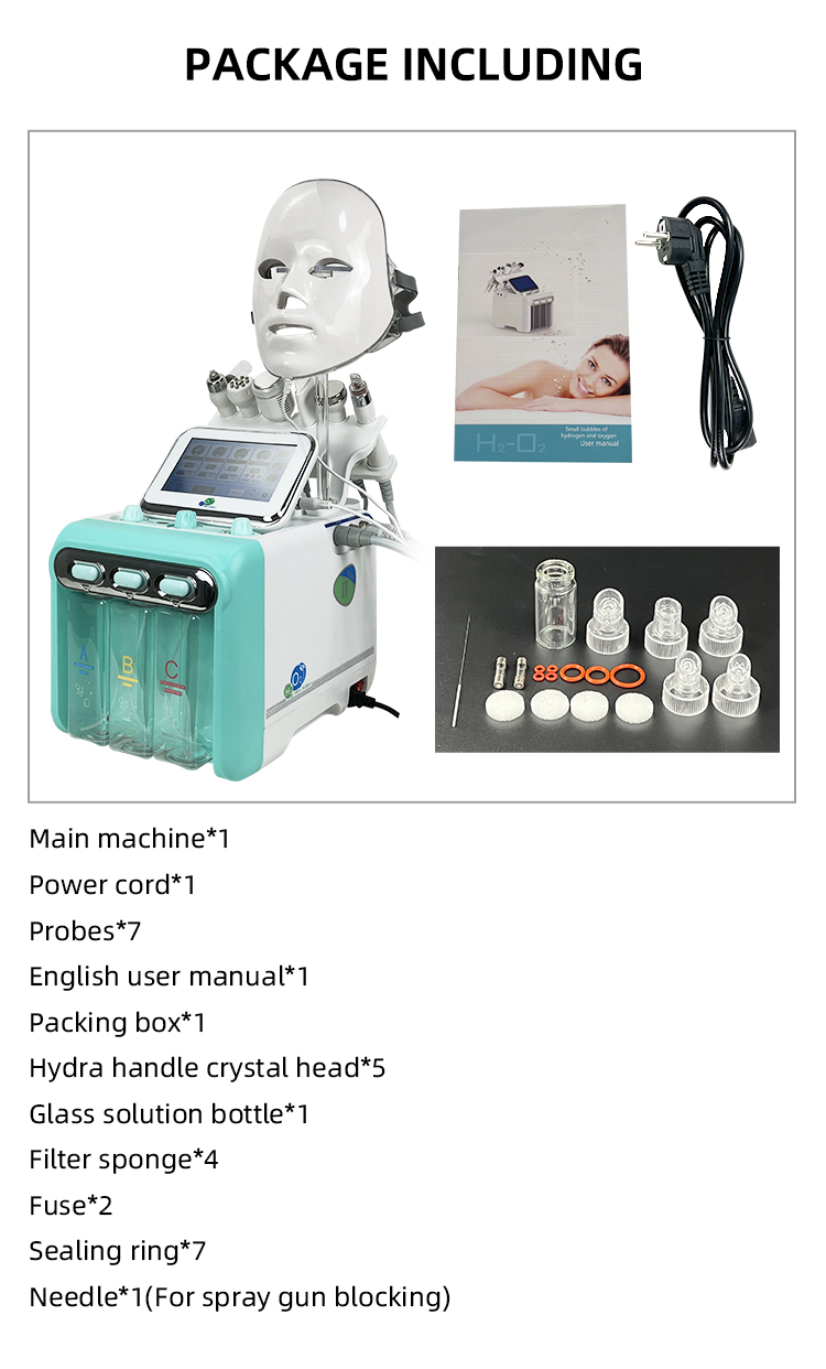 Top quality Low Price 6 in 1 Hydra Oxygen Jet Dermabrasion Hydro Aqua Peeling Beauty Face Equipment Salon Facial Machine