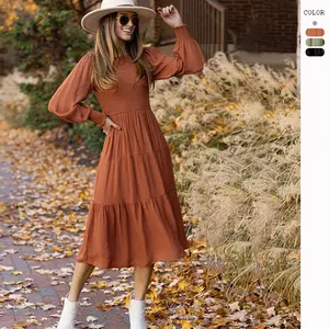 Hot selling muslim fall 2022 sexy dresses women lady elegant woman clothes maxi dress with high quality