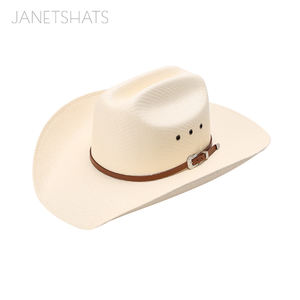 Custom Dallas Cowboy Western White <span class=keywords><strong>Bangkok</strong></span> Palm Strawhat Cattleman Farm Cody James 20X Low Pro Rodeo Bangoraカウボーイ麦わら帽子 - Product Image 1