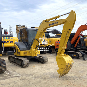 Komatsu PC55MR Used Excavator 5.5-ton Mini Crawler Digger 28kw Power For Building Original <b>Paint</b> CE EPA Certification pc40 pc56 - Product Image 5