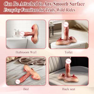 Amazon Bestseller: Teleskopischer/Beheizbarer Flüssigsilikon Realistischer Dildo mit Stoßfunktion, Vibrationsdildo, Riesenpenis, Riesendildo, Masturbatoren - Product Image 3