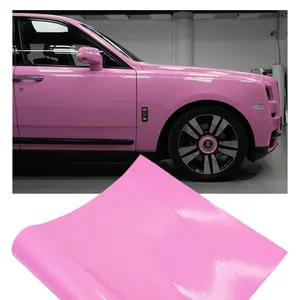 Bóng màu hồng xe cơ thể bọc giấy bao gồm tự động xe kết thúc tốt đẹp Vinyl CuộN đúc tự dính xe Gói phim
