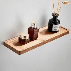 Estante de <span class=keywords><strong>Baño</strong></span>, Estante de Ducha con Toallero, Estante Esquinero de <span class=keywords><strong>Madera</strong></span> para <span class=keywords><strong>Baño</strong></span>, Montado en la Pared, Dorado Cepillado, Organizador de Cocina - Product Image 6