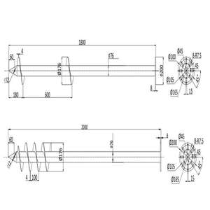 400Mm-6000Mm Fabrikant Direct Groothandel Gegalvaniseerde Spiraalvormige Schroefpalen Verstelbare Grondschroefstapel Voor Hekwerk Schroefpalen - Product Image 4
