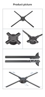 La publicité transparente d'affichage d'hologramme du ventilateur 3D de la résolution 65cm LED de HD faisant la machine pour l'usage d'intérieur et extérieur dans l'éducation